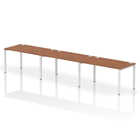 Impulse Single Row Bench Desk – 3 Person