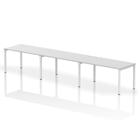 Impulse Single Row Bench Desk – 3 Person