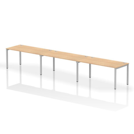 Impulse Single Row Bench Desk – 3 Person