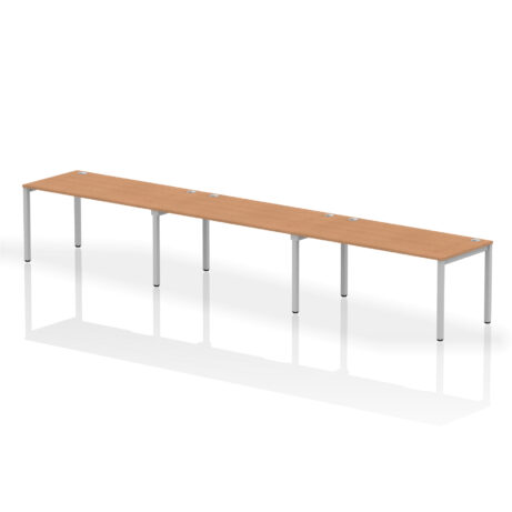 Impulse Single Row Bench Desk – 3 Person