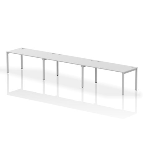 Impulse Single Row Bench Desk – 3 Person