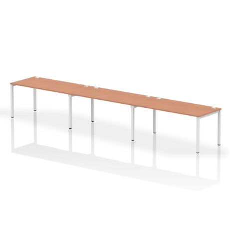 Impulse Single Row Bench Desk – 3 Person