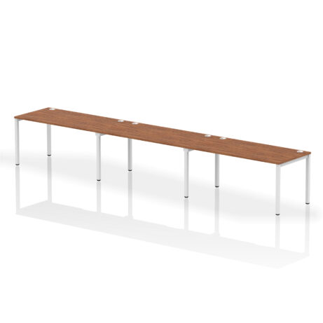 Impulse Single Row Bench Desk – 3 Person