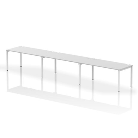 Impulse Single Row Bench Desk – 3 Person
