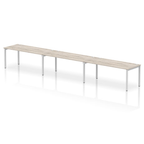 Impulse Single Row Bench Desk – 3 Person