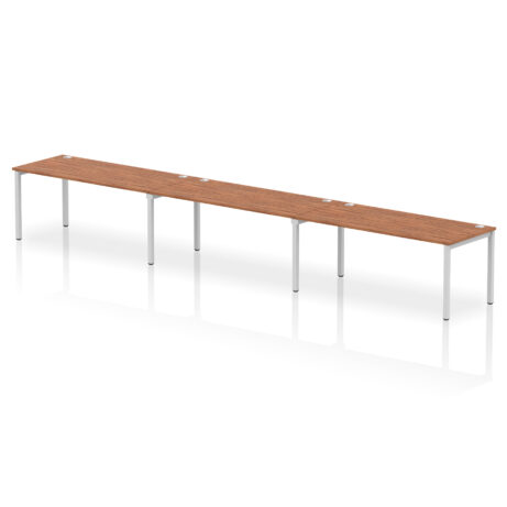 Impulse Single Row Bench Desk – 3 Person