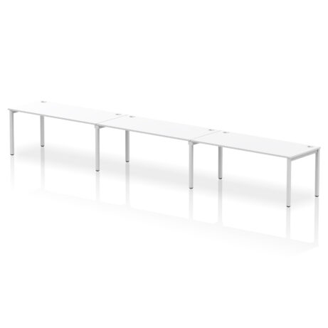 Impulse Single Row Bench Desk – 3 Person
