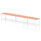 Impulse Single Row Bench Desk – 3 Person