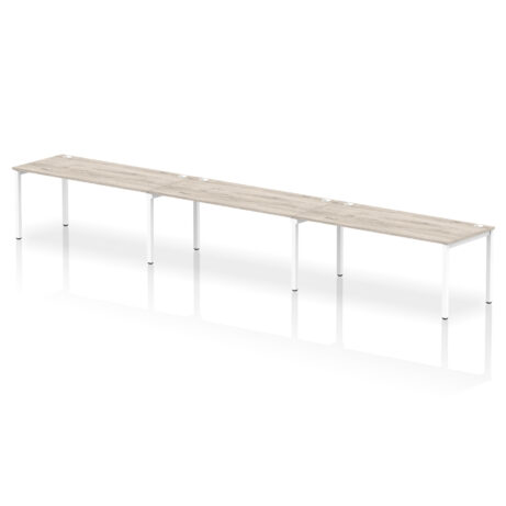 Impulse Single Row Bench Desk – 3 Person