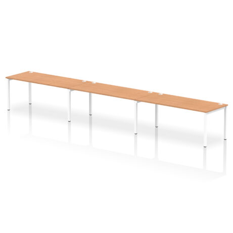 Impulse Single Row Bench Desk – 3 Person