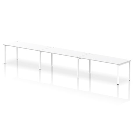 Impulse Single Row Bench Desk – 3 Person