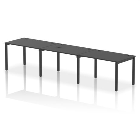 Impulse Single Row Bench Desk – 3 Person