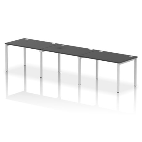 Impulse Single Row Bench Desk – 3 Person