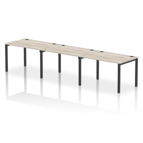 Impulse Single Row Bench Desk – 3 Person