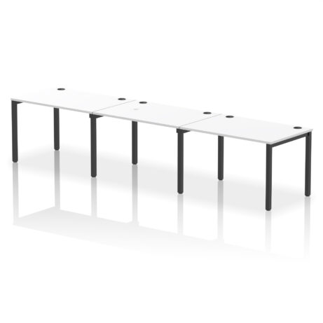 Impulse Single Row Bench Desk – 3 Person