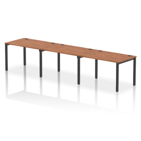Impulse Single Row Bench Desk – 3 Person