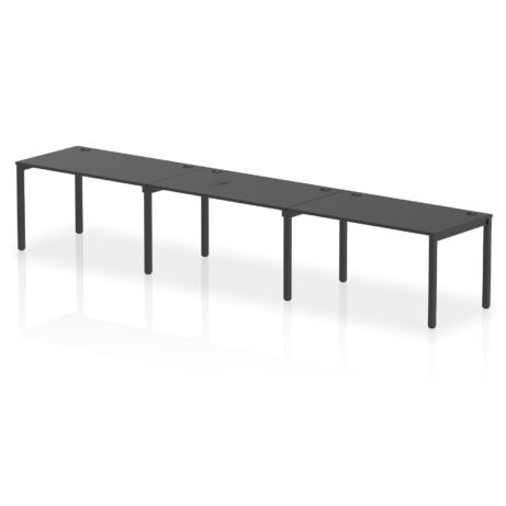 Impulse Single Row Bench Desk – 3 Person