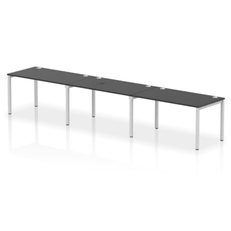 Impulse Single Row Bench Desk – 3 Person