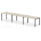 Impulse Single Row Bench Desk – 3 Person