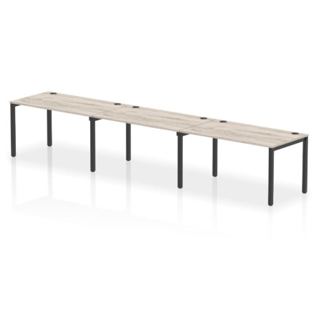 Impulse Single Row Bench Desk – 3 Person
