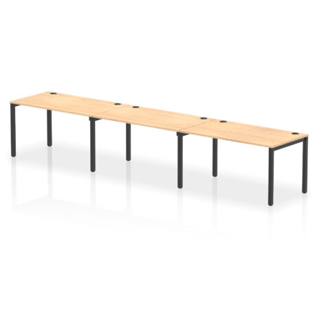 Impulse Single Row Bench Desk – 3 Person