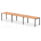 Impulse Single Row Bench Desk – 3 Person