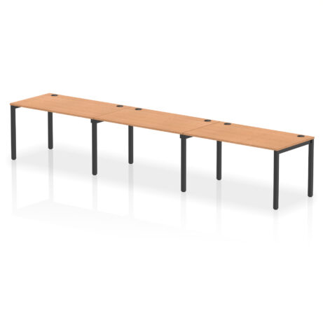 Impulse Single Row Bench Desk – 3 Person