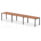 Impulse Single Row Bench Desk – 3 Person
