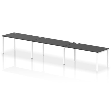 Impulse Single Row Bench Desk – 3 Person