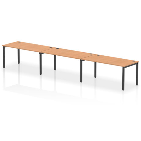 Impulse Single Row Bench Desk – 3 Person