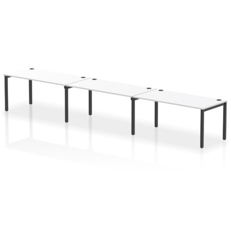 Impulse Single Row Bench Desk – 3 Person