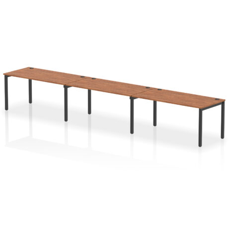 Impulse Single Row Bench Desk – 3 Person