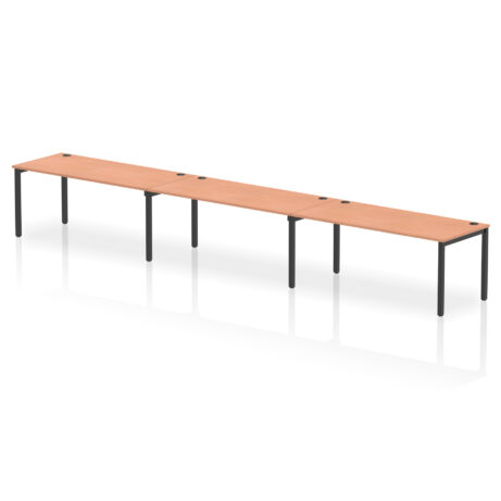 Impulse Single Row Bench Desk – 3 Person