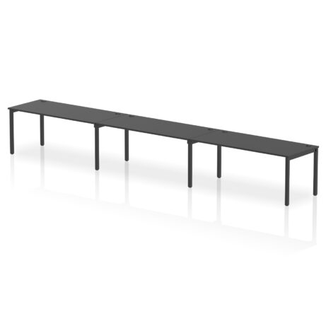 Impulse Single Row Bench Desk – 3 Person