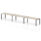 Impulse Single Row Bench Desk – 3 Person