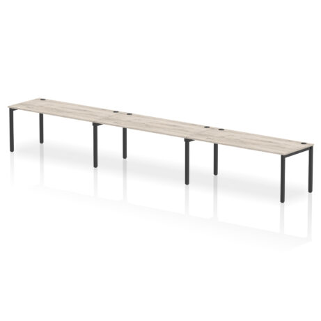 Impulse Single Row Bench Desk – 3 Person