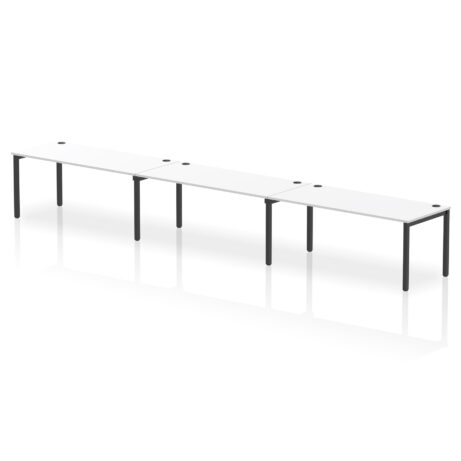 Impulse Single Row Bench Desk – 3 Person