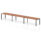 Impulse Single Row Bench Desk – 3 Person