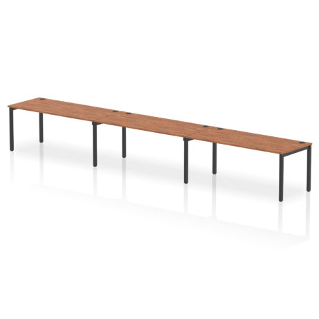 Impulse Single Row Bench Desk – 3 Person