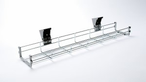 Universal Cable Basket for Impulse/Evolve/Air, 1000mm width, metal wire design with mounting clips.