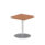 Italia Square Poseur Table Silver Leg