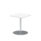 Italia Square Poseur Table Silver Leg