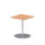 Italia Square Poseur Table Silver Leg