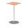 Italia Square Poseur Table Silver Leg