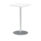 Italia Square Poseur Table Silver Leg