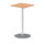 Italia Square Poseur Table Silver Leg