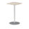 Italia Square Poseur Table Silver Leg