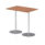 Italia Rectangular Poseur Table Silver Leg