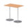 Italia Rectangular Poseur Table Silver Leg