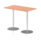 Italia Rectangular Poseur Table Silver Leg